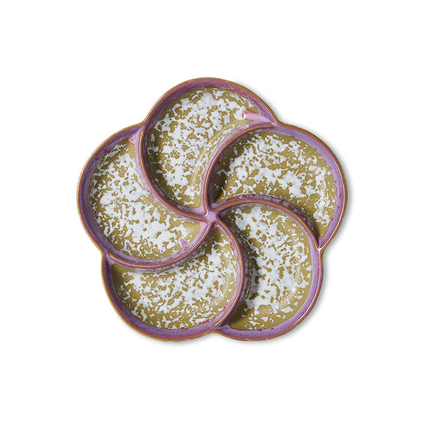 HKliving 70s ceramics snacktray deepsea