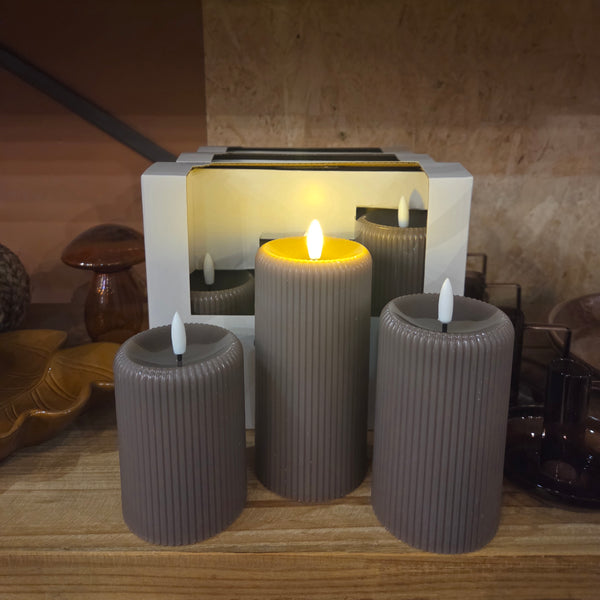 Set ledkaarsen mokka