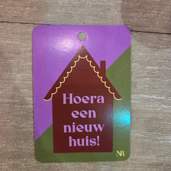 Cadeaukaartje nieuw huis