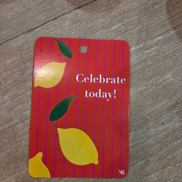 Cadeaukaartje celebrate today