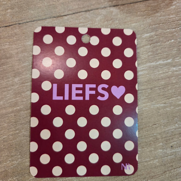 Cadeaukaartje liefs