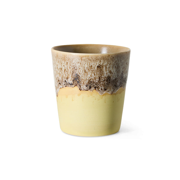 HKliving 70s ceramics coffee mug custard
