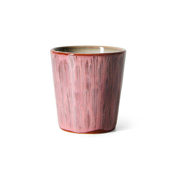 HKliving 70s ceramics coffee mug rhabarb
