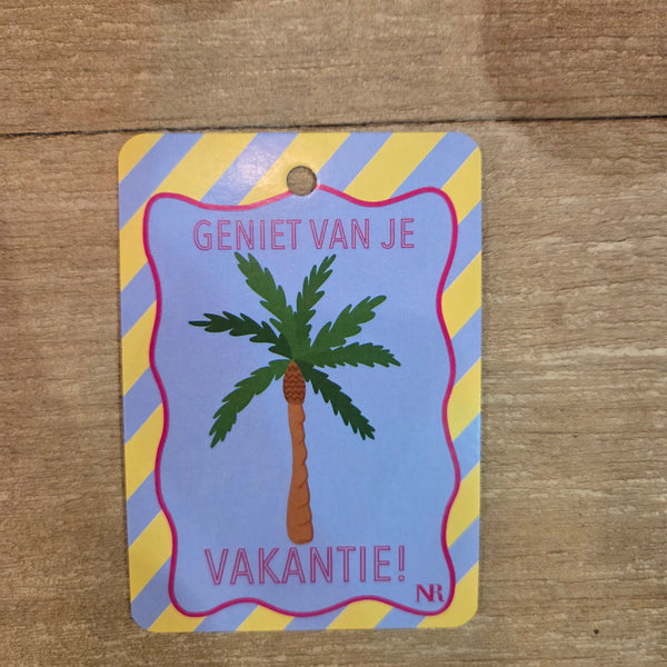 Cadeaukaartje vakantie
