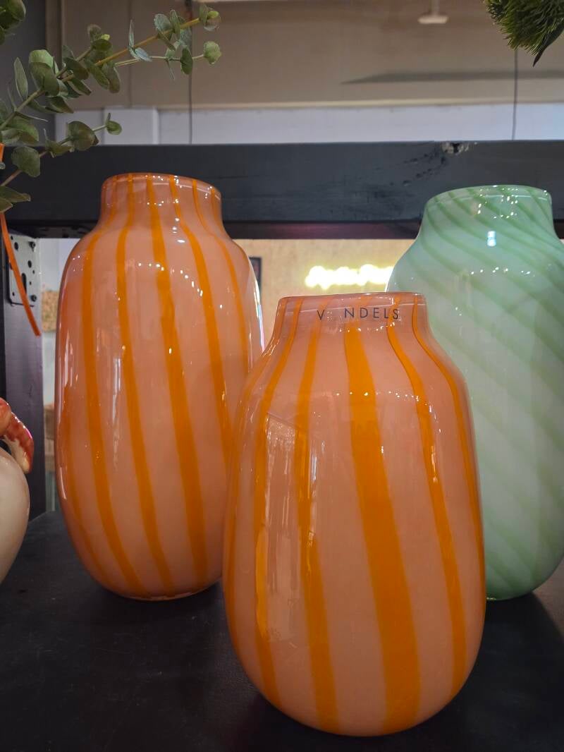 Vaas Vondels glas oranje — M