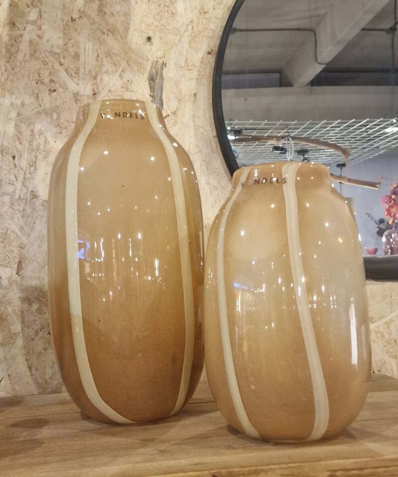 Vaas Vondels glas beige — M