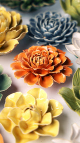 Bloem keramiek goudsbloem