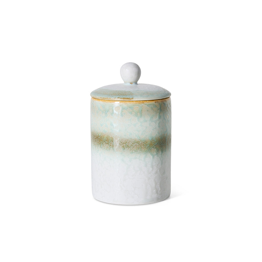HKliving 70s ceramics jar lotus