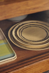 HKliving 70s ceramics plates vanilla