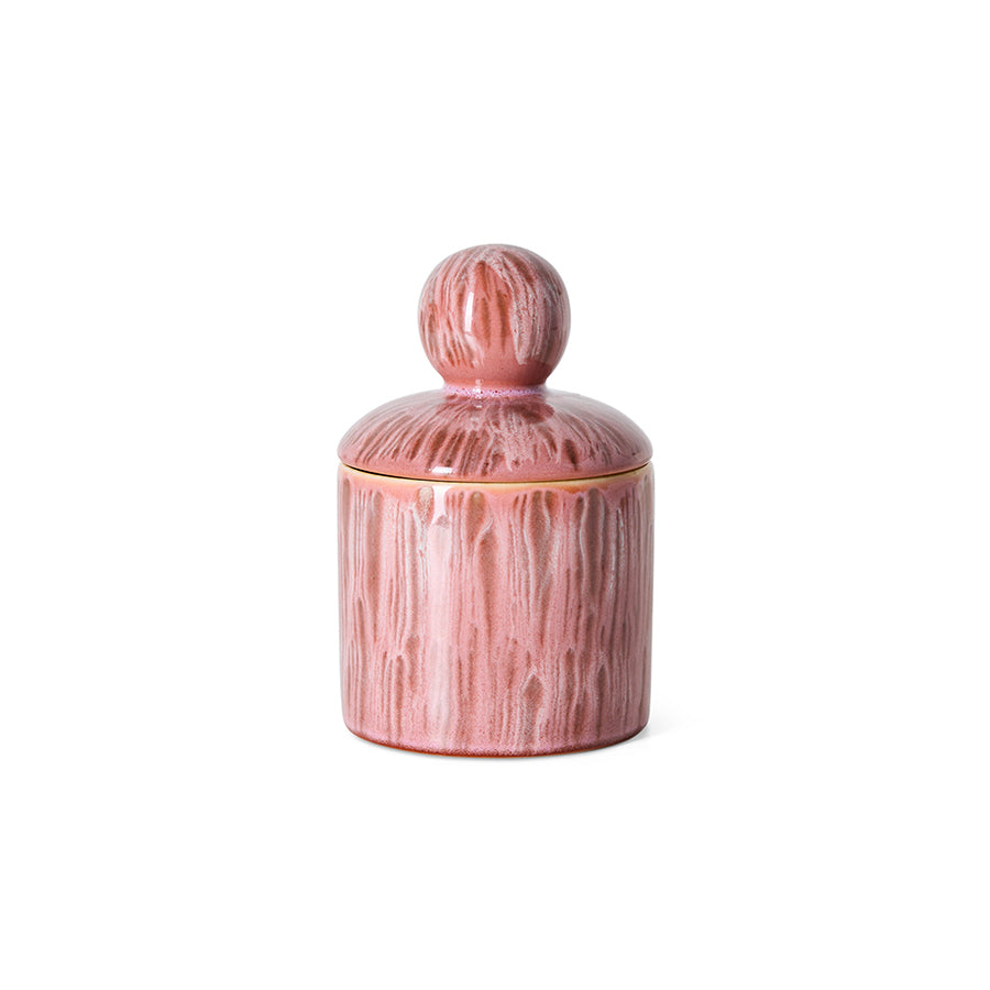 HKliving 70s ceramics jar small rhabarb