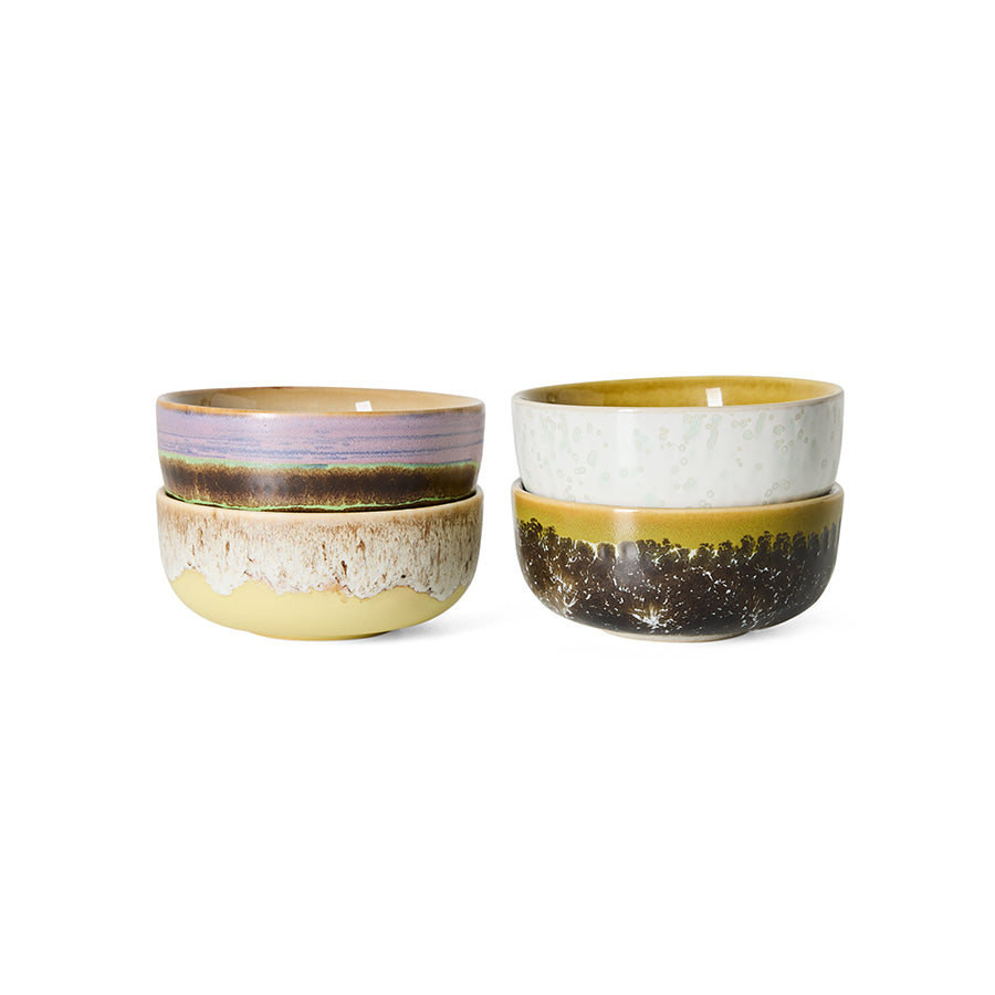 HKliving 70s ceramics tapas bowls set sweet