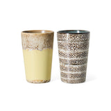 HKliving 70s ceramics tea mugs set dolce