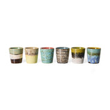 HKliving 70s ceramics coffee mugs set indulgence