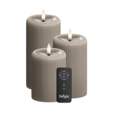Set ledkaarsen mokka