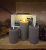 Set ledkaarsen mokka
