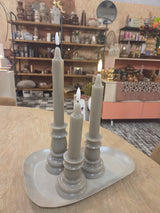Ledkaars kandelaar