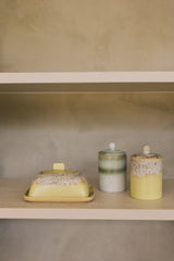 HKliving 70s ceramics butterfly dish custard