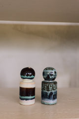 HKliving 70s ceramics pepper & salt jar swirl