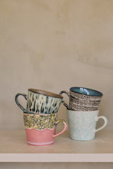 HKliving 70s ceramics cappuccino mugs set me-time