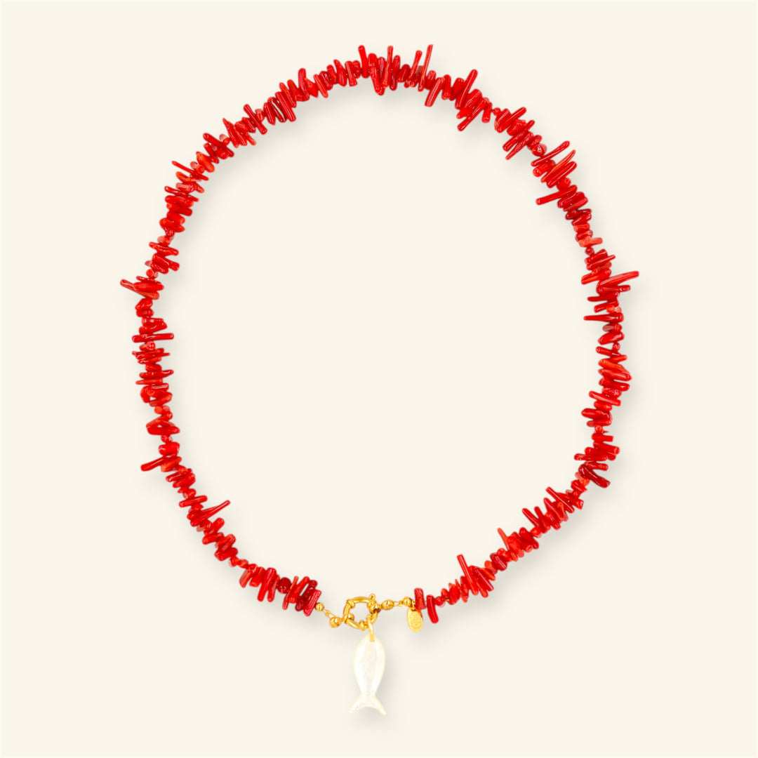 Mable Happiness ketting coral chips
