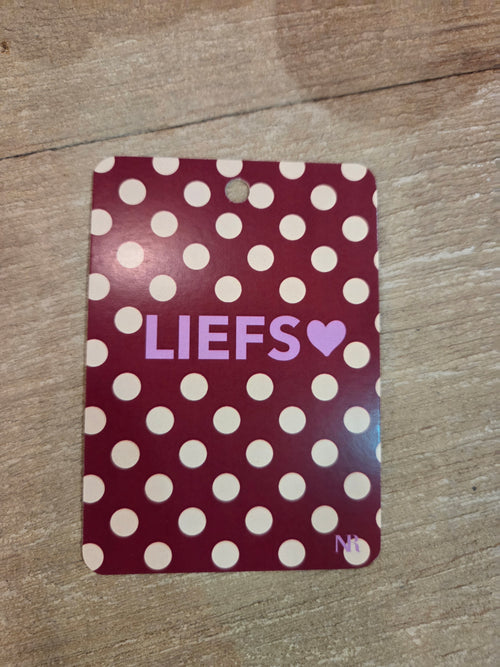 Cadeaukaartje liefs