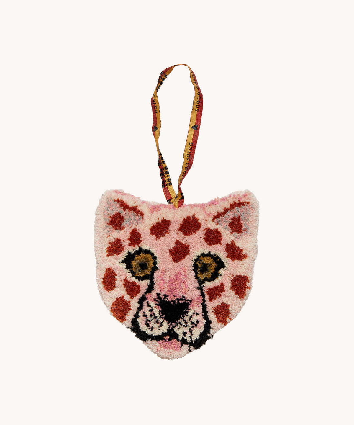 Doing Goods hanger pinky leopard