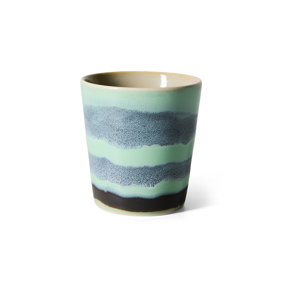 HKliving 70s ceramics coffee mug river