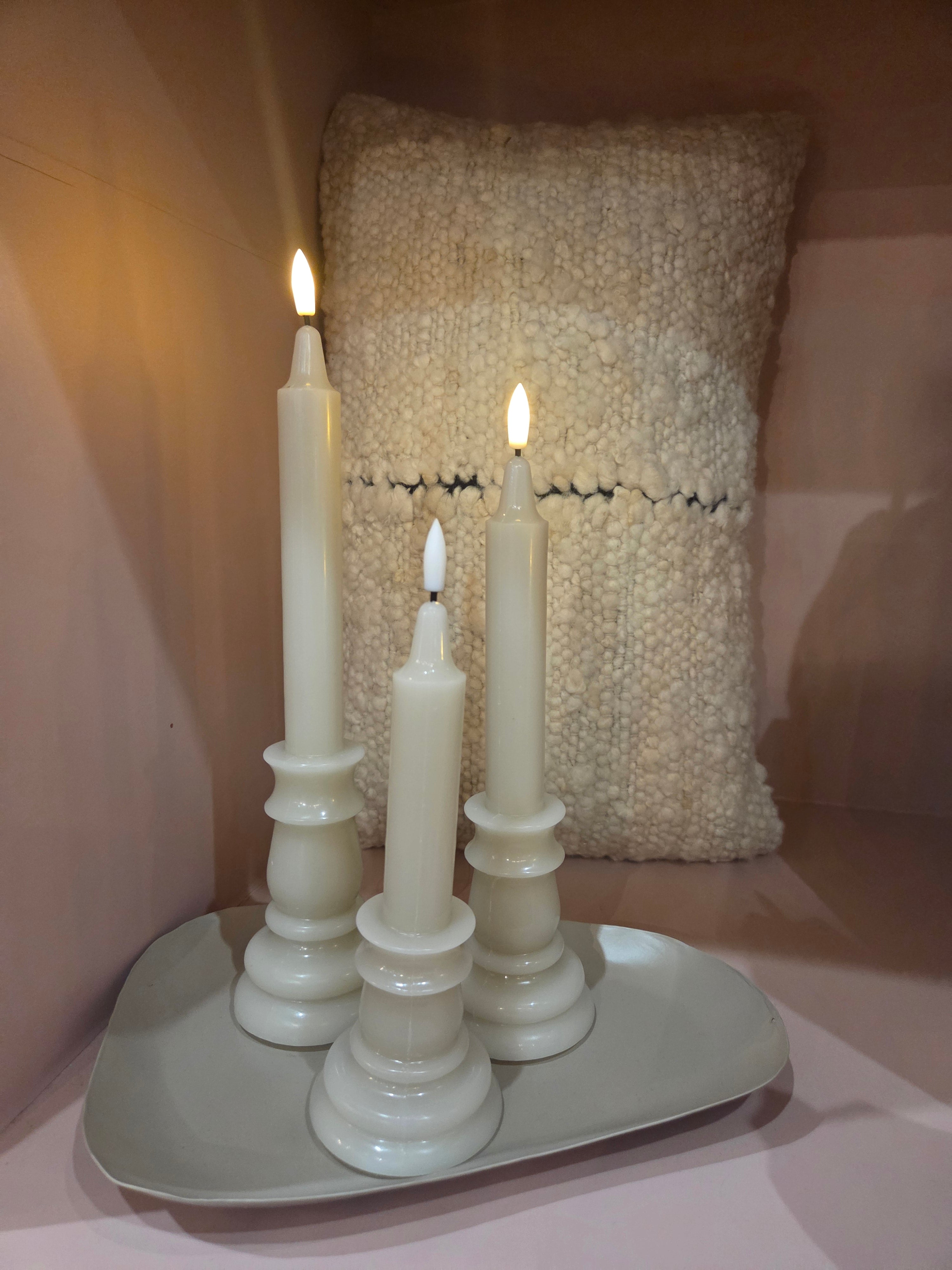 Ledkaars kandelaar