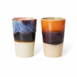 HKliving 70s ceramics tea mugs set dusk