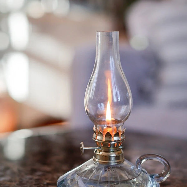 Olielamp transparant