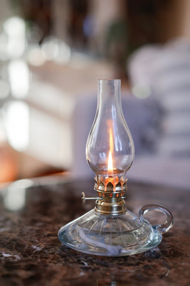 Olielamp transparant