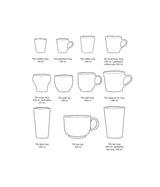 HKliving 70s ceramics tea mugs set dusk