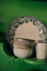 HKliving 70s ceramics xs bowls set caramelized