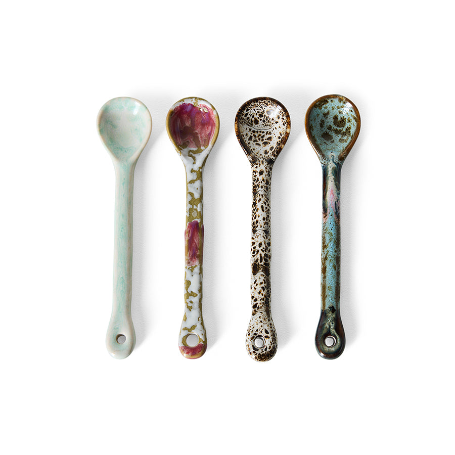 HKliving 70s ceramics spoons m marine