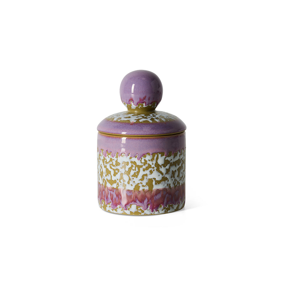 HKliving 70s ceramics jar small deepsea