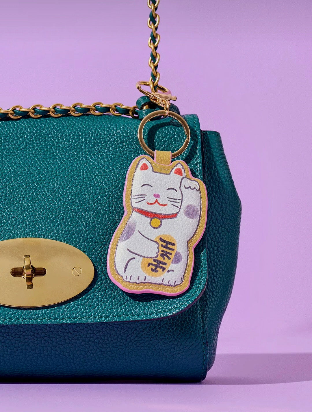 Bag charm Lucky cat