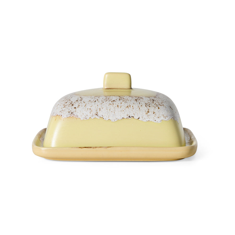 HKliving 70s ceramics butterfly dish custard