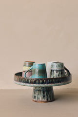 HKliving 70s ceramics bowl on base birthstone