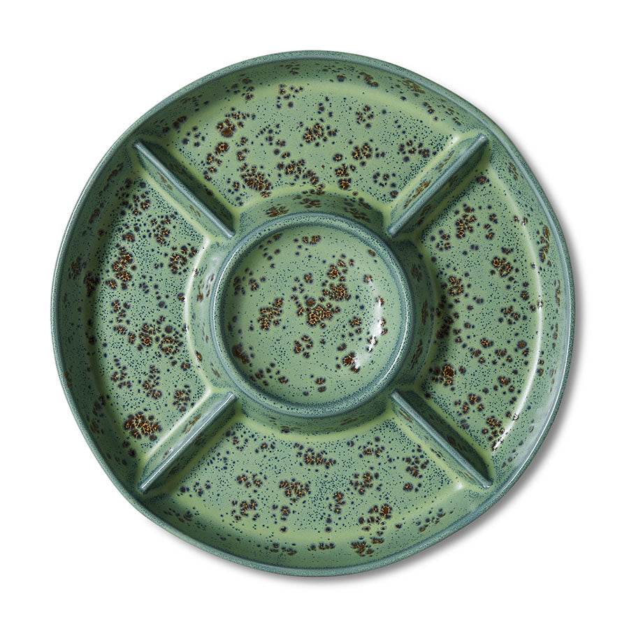 HKliving 70s ceramics snack plateau minty