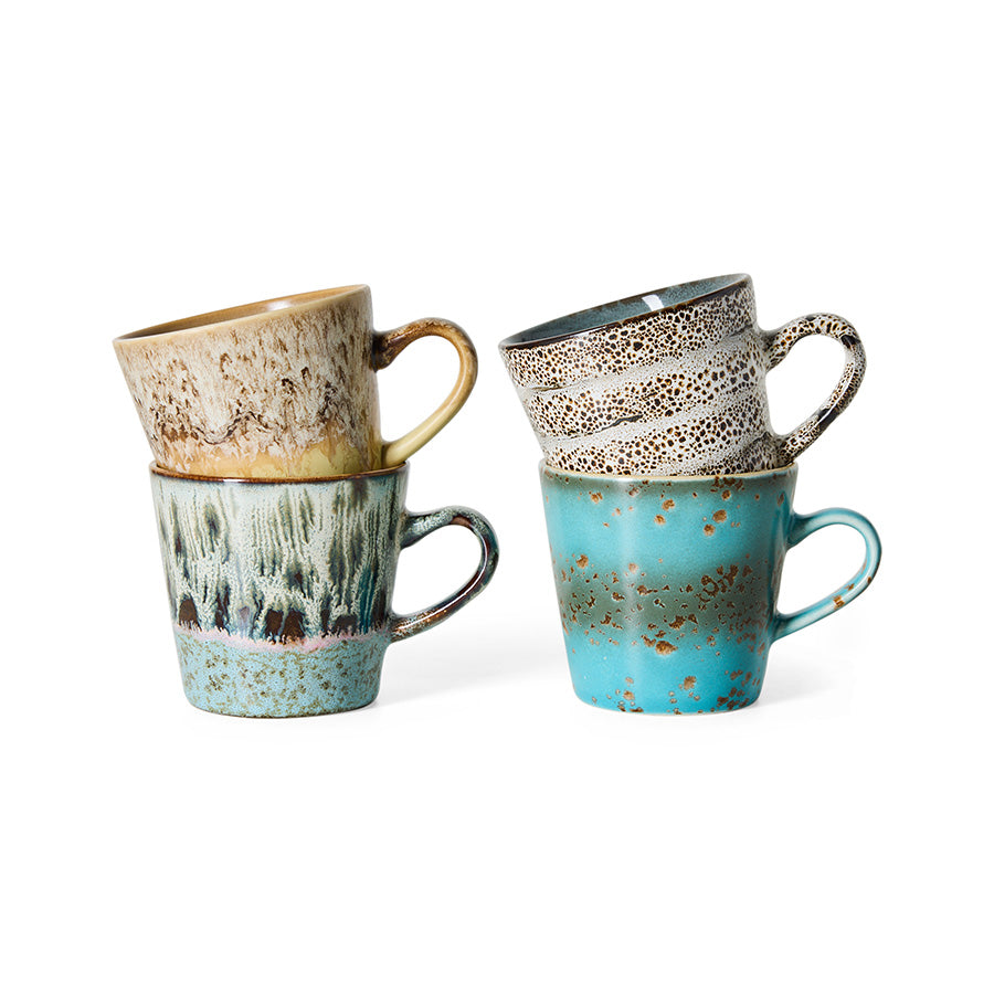 HKliving 70s ceramics americano mugs set lavish