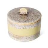 HKliving 70s ceramics cookie jar custard