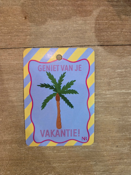 Cadeaukaartje vakantie